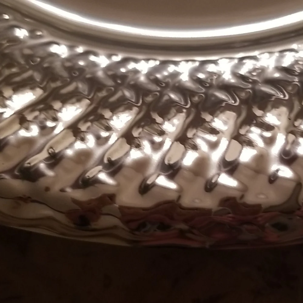 SALE! Lightweight Silvertone Tray